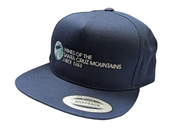 blue hat with the wines of the SCM logo embroidered on the front